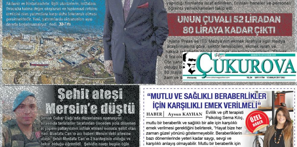Psk. Sema KILIÇ - Mersin Çukurova Gazetesi